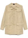 Tom Ford Twill Blouse In Neutrals