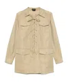 Tom Ford Cotton And Silk Twill Safari Tunic In Yellow