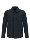Tom Ford Overshirt With Front Concealed-buttons In Blue