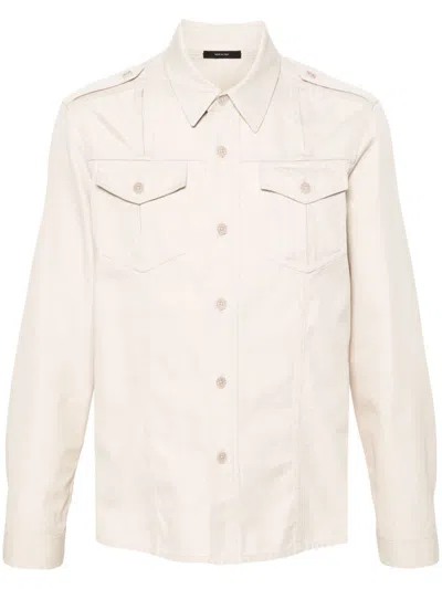 Tom Ford Twill Shirt In 中性色