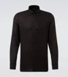 Tom Ford Twill Shirt In Black