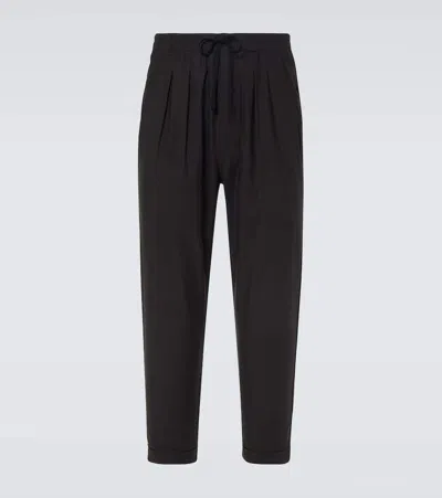 Tom Ford Twill Straight Pants In Black