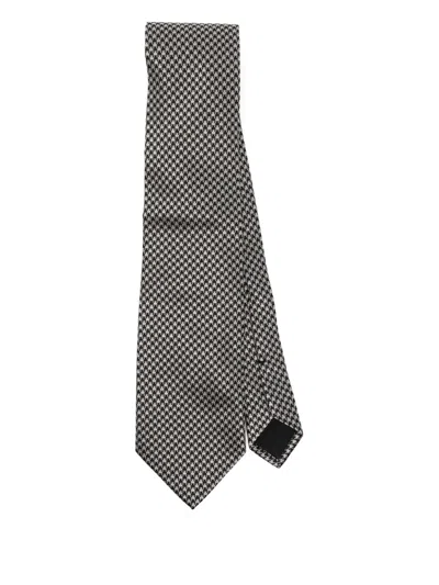 Tom Ford Twill Tie In Black