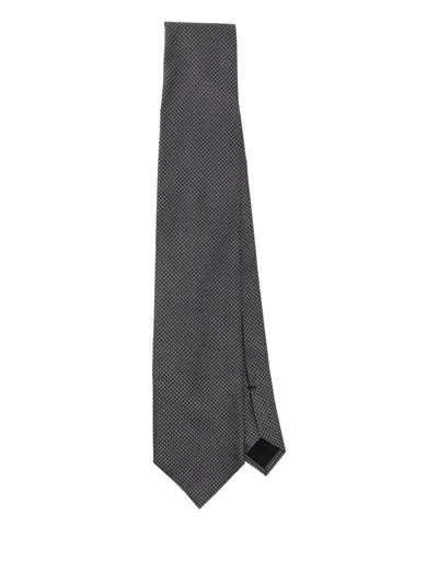 Tom Ford Twill Tie In Black