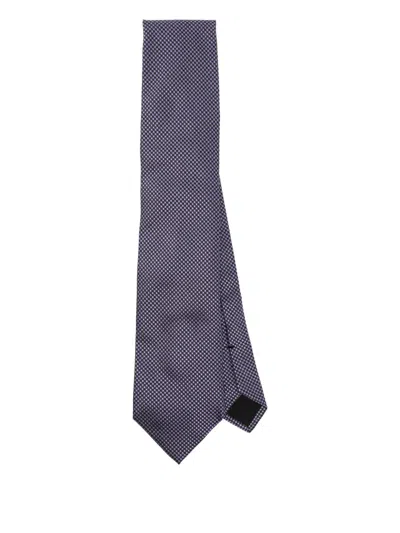 Tom Ford Twill Tie In Purple