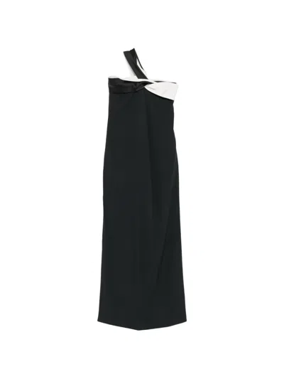 Tom Ford Twisted Maxi Dress In Black