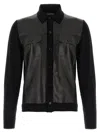 Tom Ford Two-material Overshirt Shirt And Blouse In Black