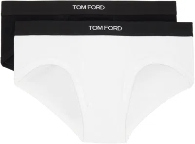 Tom Ford 2pk Brief In Black / White