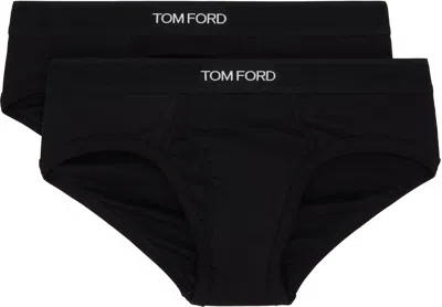 Tom Ford Two-pack Black Cotton Briefs