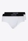 Tom Ford Two-pack Stretch Cotton And Modal-blend Briefs In White