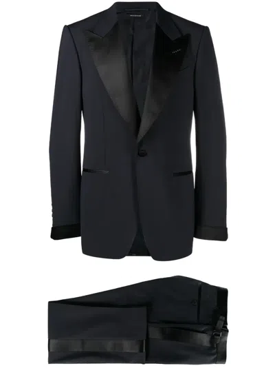 Tom Ford Two-piece Single-breasted Dinner Suit In Blau