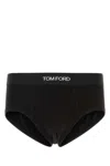 Tom Ford Briefs With Logo In Blackwhite