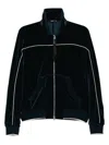Tom Ford Two-way Zip Up Jacket In Blue