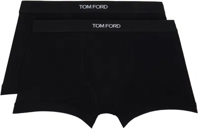 Tom Ford Two-piece Boxer Underwear In Black