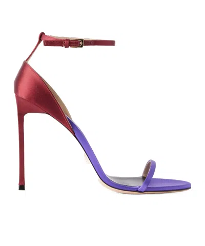 Tom Ford Two-tone Satin Sandals In Multi
