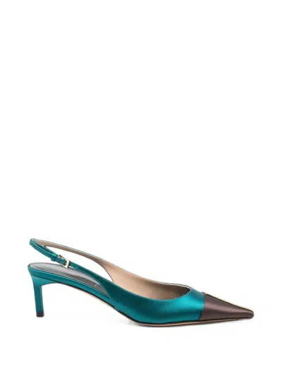 Tom Ford Two-tone Slingback Pumps In Blue