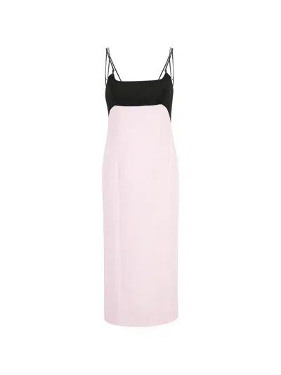 Tom Ford Two-tone Spaghetti-strap Dress In Pink