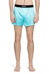 Tom Ford Logo-waistband Boxers In Blue