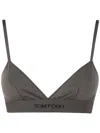 Tom Ford Bra With Adjustable Straps And Elastic Band In Green