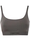 Tom Ford Modal Signature Bralette In Brown