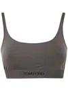 Tom Ford Modal Signature Bralette In Brown