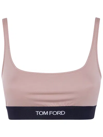 Tom Ford Underwear Bralette Top In Neutral
