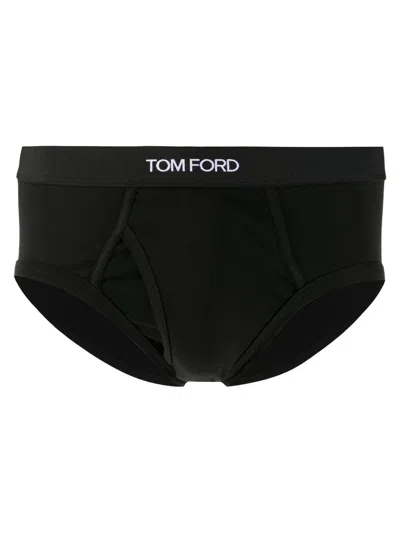 Tom Ford Underwear Brief Cotton Stretch Jersey In Black