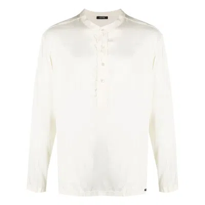 Tom Ford Underwear Button-placket Satin Shirt In White