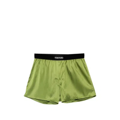Tom Ford Underwear Elasticated Boxers In Green