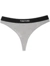Tom Ford Gray Modal Signature Thong In Gray