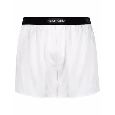 Tom Ford Underwear Logo Waistband Boxer Shorts In Yellow
