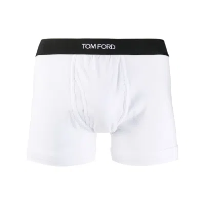 Tom Ford Underwear Logo-waistband Boxers In White