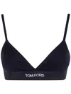 Tom Ford Modal Bra Adjustable Straps Triangle Cups In Black