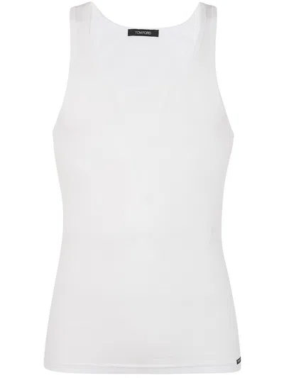 Tom Ford Underwear Rib Vest In White
