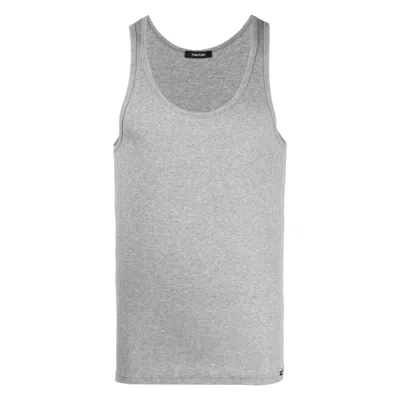 Tom Ford Underwear Sleeveless Tank Top In Gray