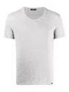 Tom Ford Cotton-blend Jersey T-shirt In Gray