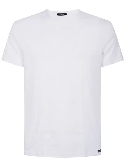 Tom Ford Underwear T-shirt Crewneck Cotton Stretch Jersey In White
