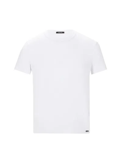 Tom Ford Slim-fit Stretch Cotton And Modal-blend T-shirt In White