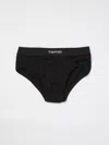 Tom Ford Logo-print Slim-fit Stretch-cotton Briefs In Black