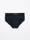 Tom Ford Cotton Blend Briefs In Blau 1