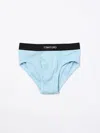 Tom Ford Cotton Stretch Jersey Briefs In Blau 2