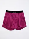 Tom Ford Stretch-silk Satin Boxers In Violett