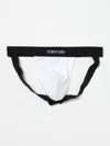 Tom Ford Cotton Blend Regular Fit Jock Strap In 白色