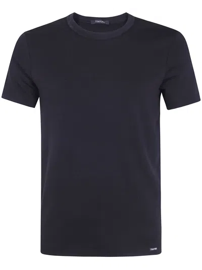 Tom Ford Underwear T-shirt Crewneck Cotton Stretch Jersey In Black