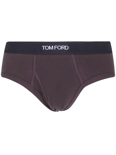 Tom Ford Underwear Underwear Brief Cotton Stretch Jersey In Brown