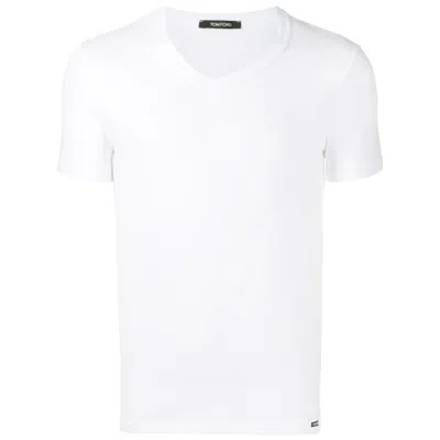 Tom Ford Underwear V-neck Cotton T-shirt In White