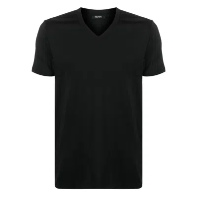 Tom Ford Underwear V-neck Short-sleeved T-shirt In Black