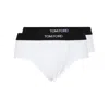 Tom Ford Two-pack Stretch Cotton And Modal-blend Briefs In White