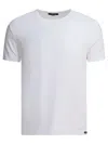 Tom Ford Round-neck Short-sleeve T-shirt In White