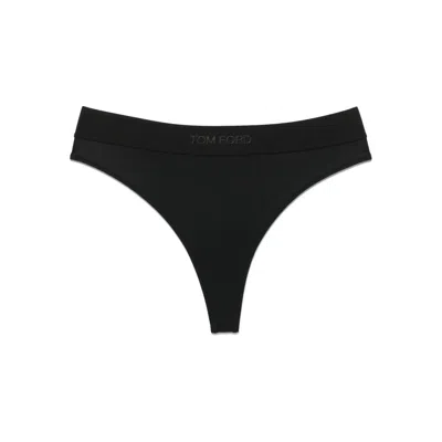 Tom Ford "signature" Thong In Black